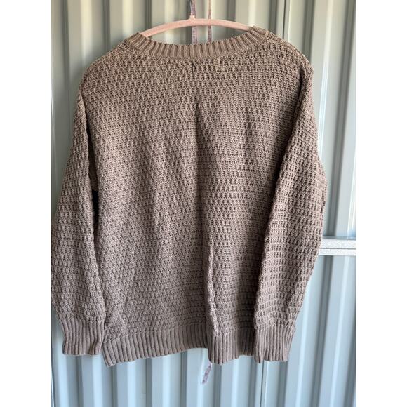3 for $9 Old Navy Tunic Length Brown Sweater M EUC - Picture 4 of 6